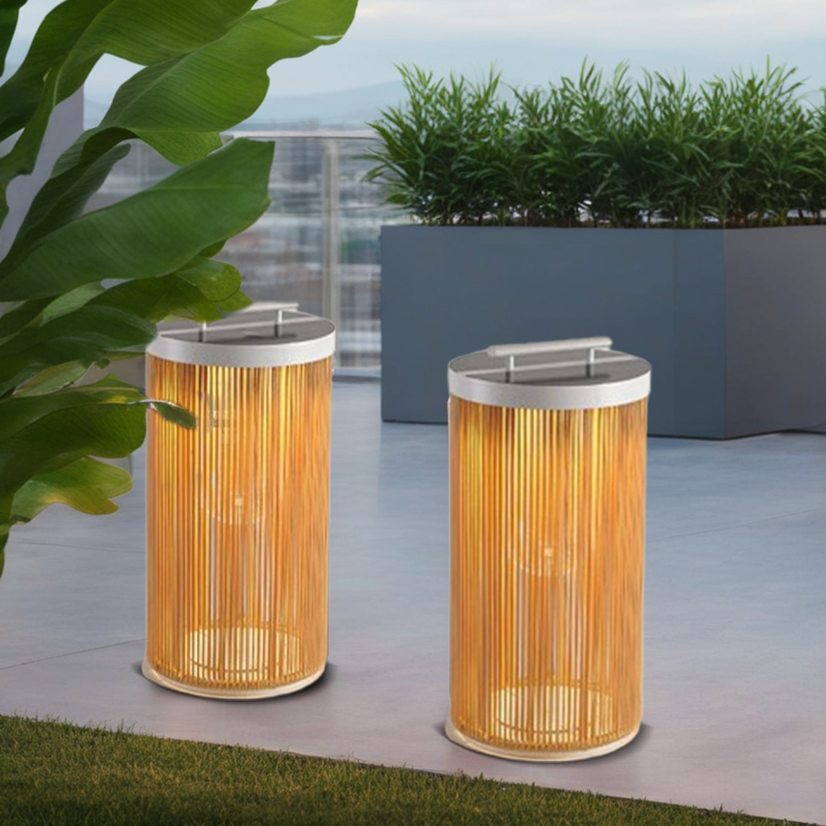 Farmhouse Cylindrical Floor Lamp